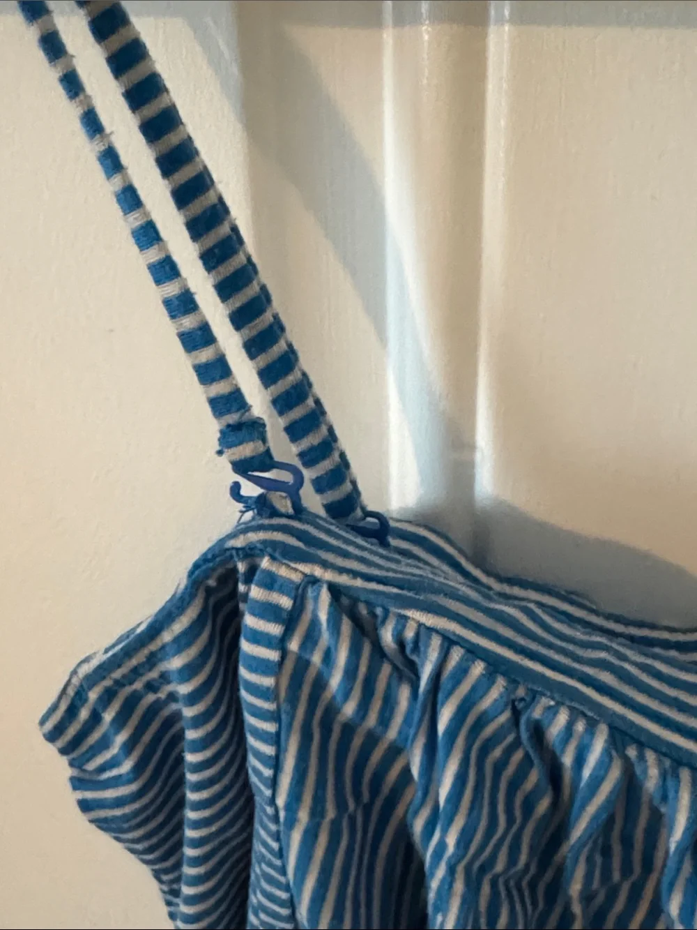 Free People Y2K Blue Striped Spaghetti-Strap Cami